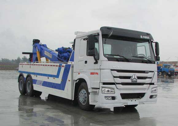重汽6x4后雙橋一拖一清障車(chē)