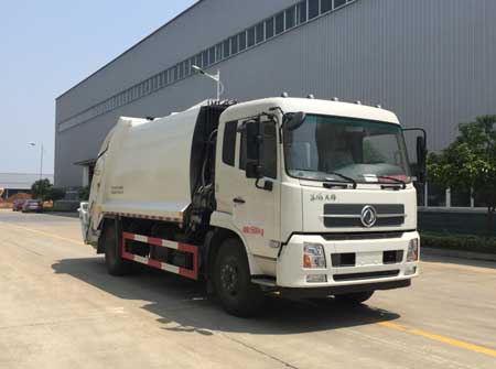 專威牌HTW5160ZYSD型東風(fēng)天錦壓縮式垃圾車