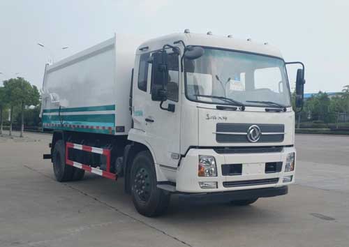 東風(fēng)天錦對(duì)接式垃圾車(chē)專(zhuān)威牌HTW5160ZLJD型垃圾轉(zhuǎn)運(yùn)車(chē)